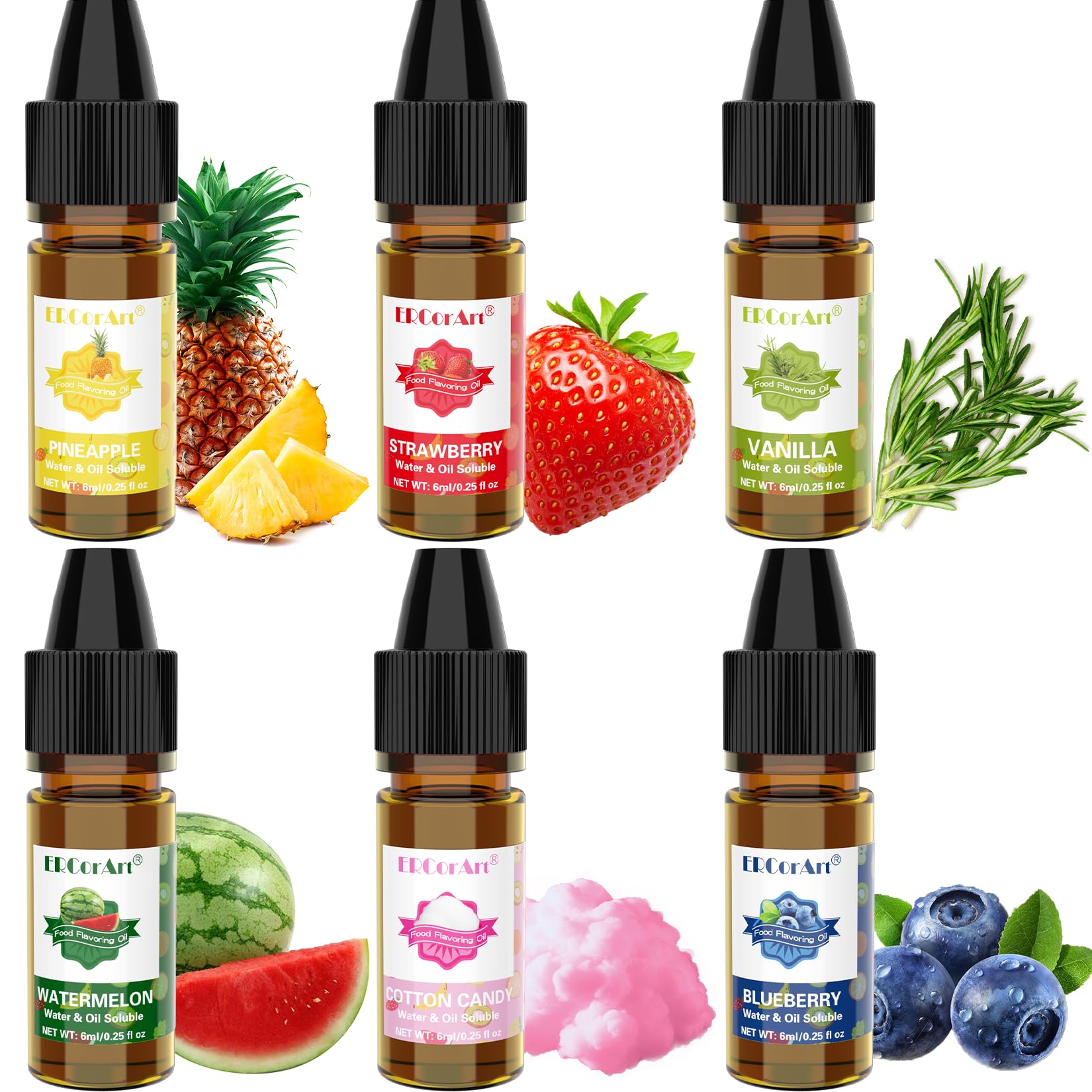 ERCorArt Strawberry flavor oil adds fruity aroma to desserts and beverages