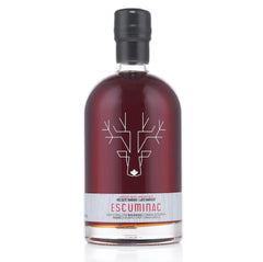 Escuminac Late Harvest Maple Syrup bottle with deep color for bold breakfasts