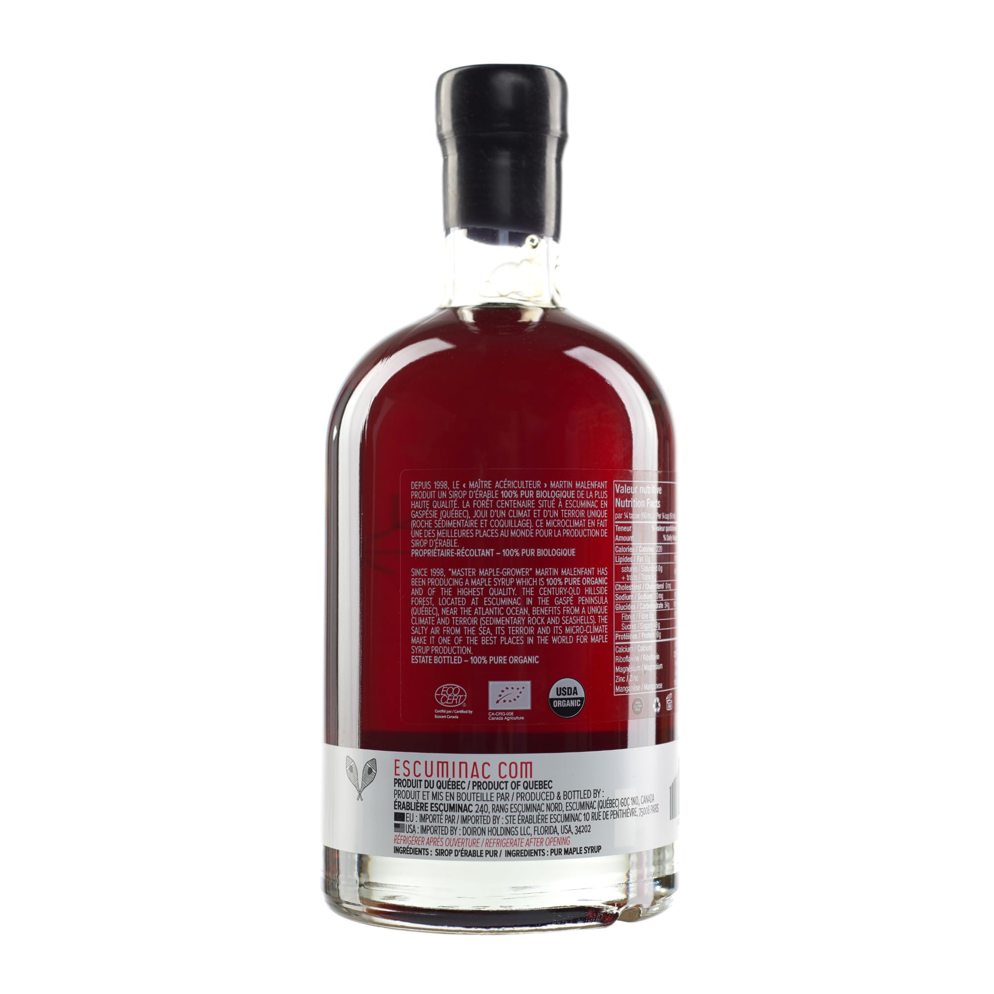 Escuminac syrup as a glaze for meats and vegetables