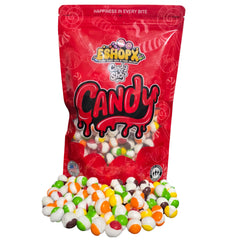 EShopX Rainbow Crunch Candy bag front with colorful fruit colors for gifting