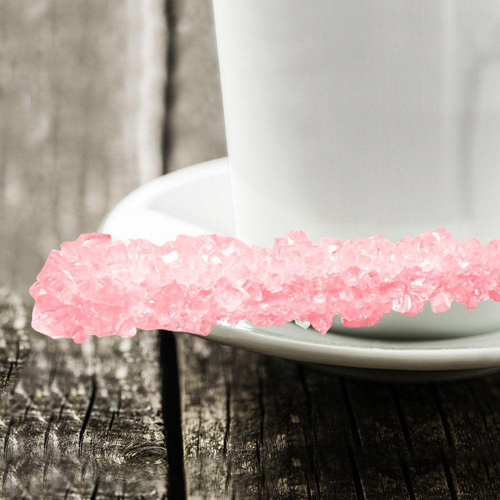 Espeez baby shower pink rock candy for decor
