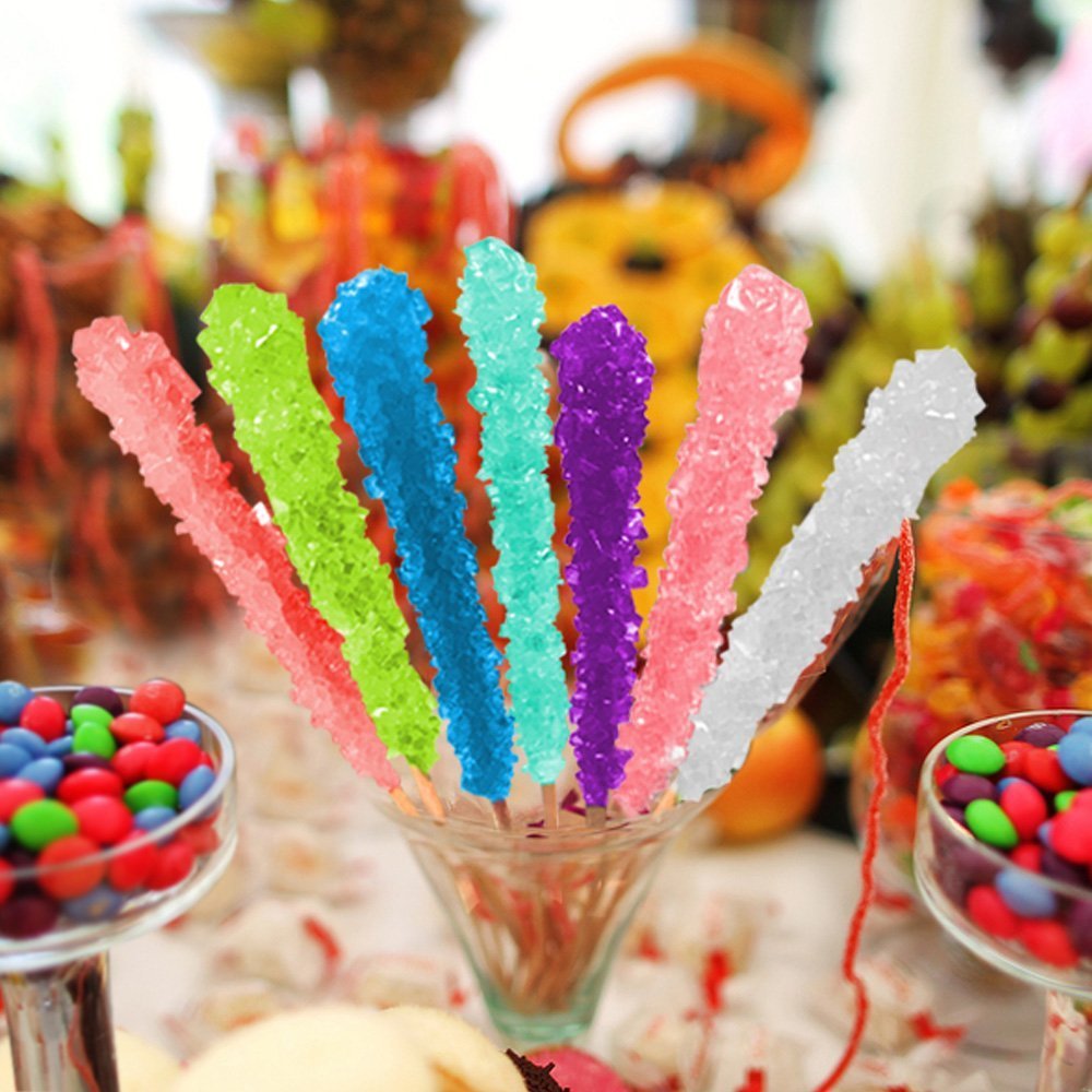 Espeez light blue sticks shine at weddings and receptions as elegant favors.