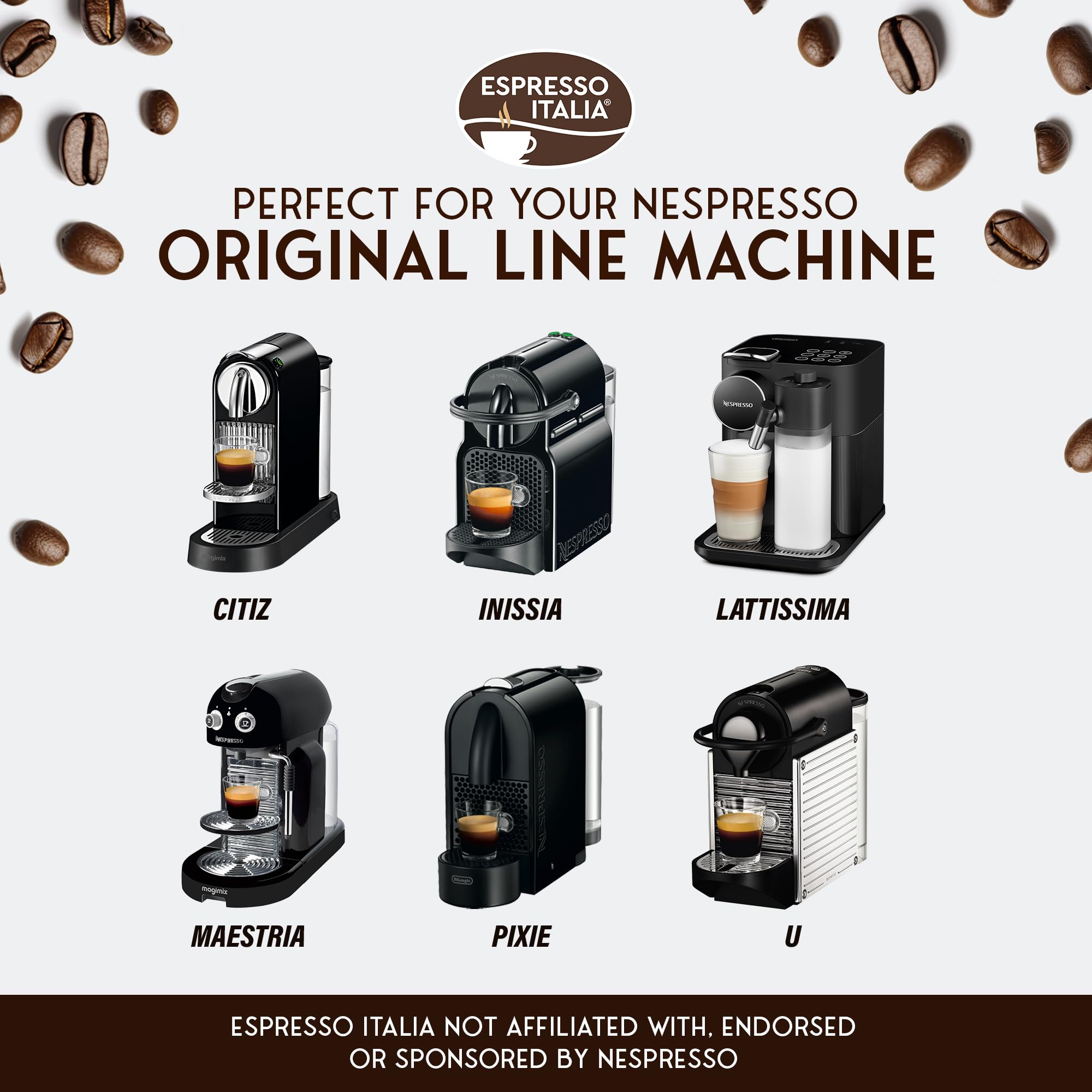 Espresso Italia Arabica and Robusta blends for balanced flavor