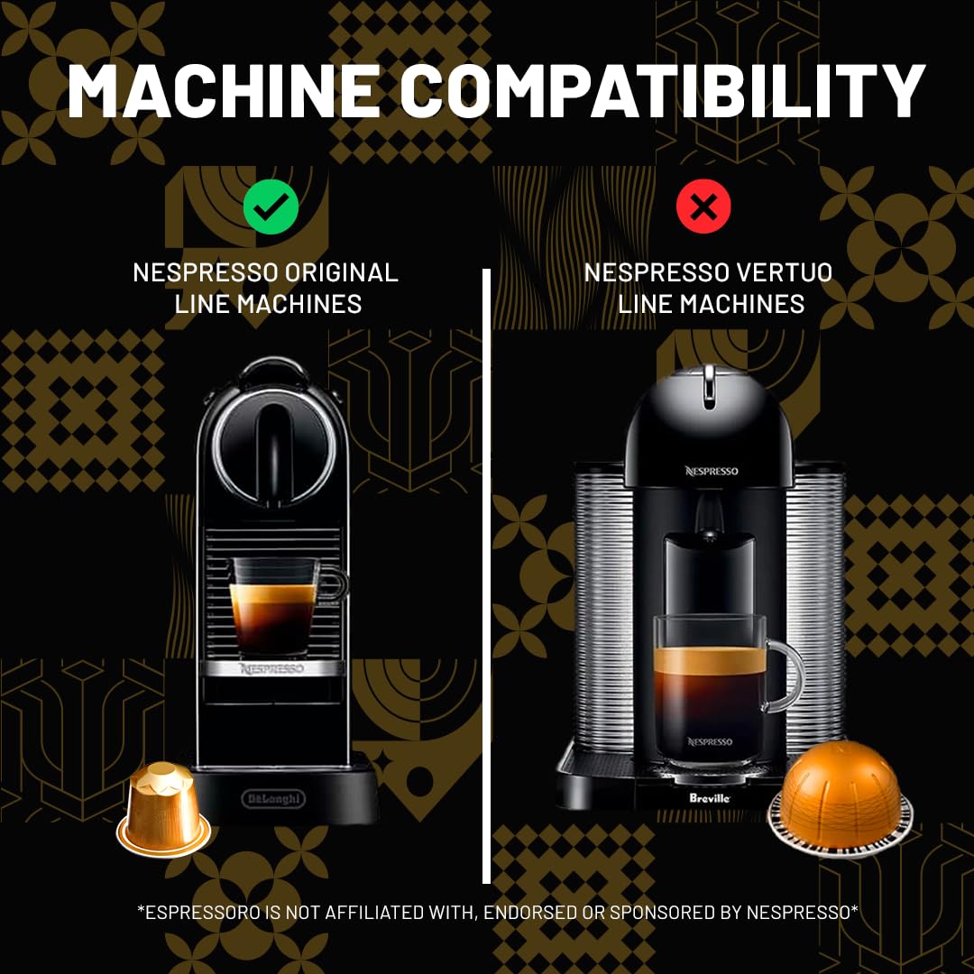 Espressoro single-serve pods for convenient espresso sessions at home.