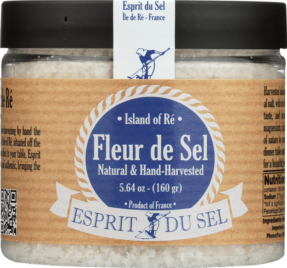 Esprit Du Sel Fleur De Sel crystal salt jar for premium finishing on dishes