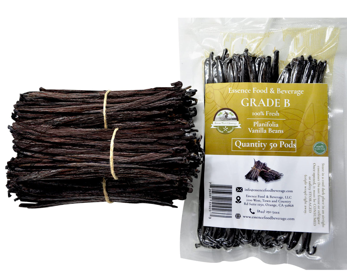 ESSENCE vanilla beans 4-5 inch pack for premium vanilla extract