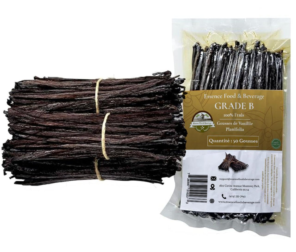 Planifolia vanilla beans long and dark brown from Indonesia for rich flavor