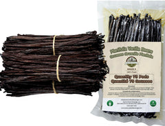 ESSENCE VANILLA BEANS bulk 6-8 inch Indonesia, ideal for homemade vanilla extract