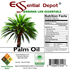 Essential Depot Palm Oil microwavable container enables quick melt and use.