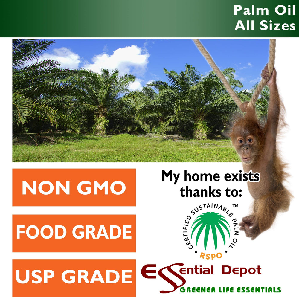 Essential Depot Palm Oil pail design simplifies handling and pouring.
