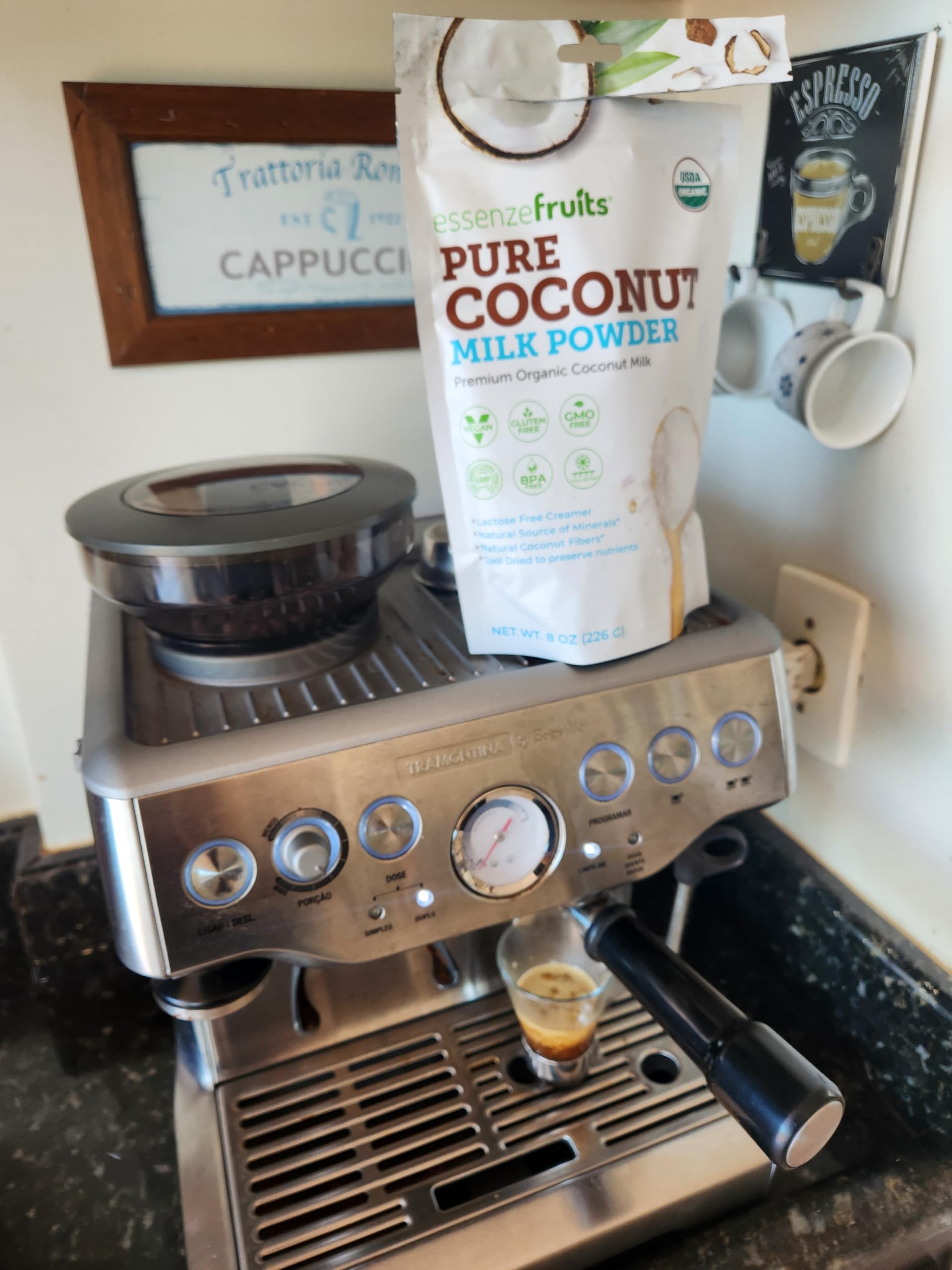 Vegan and keto friendly coconut milk powder suitable for healthy meals