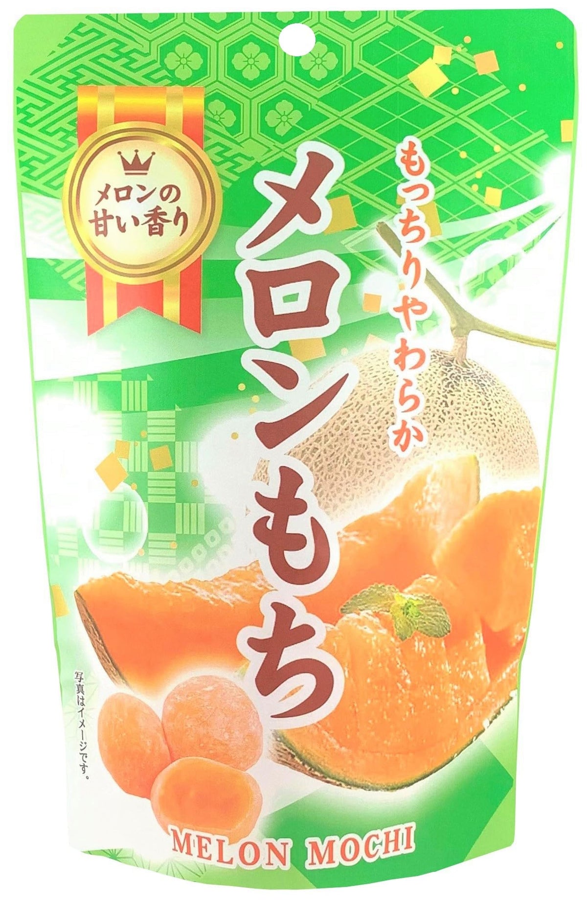 Estala Mochi Melon 130g packaging view, a soft, chewy snack ready to share.