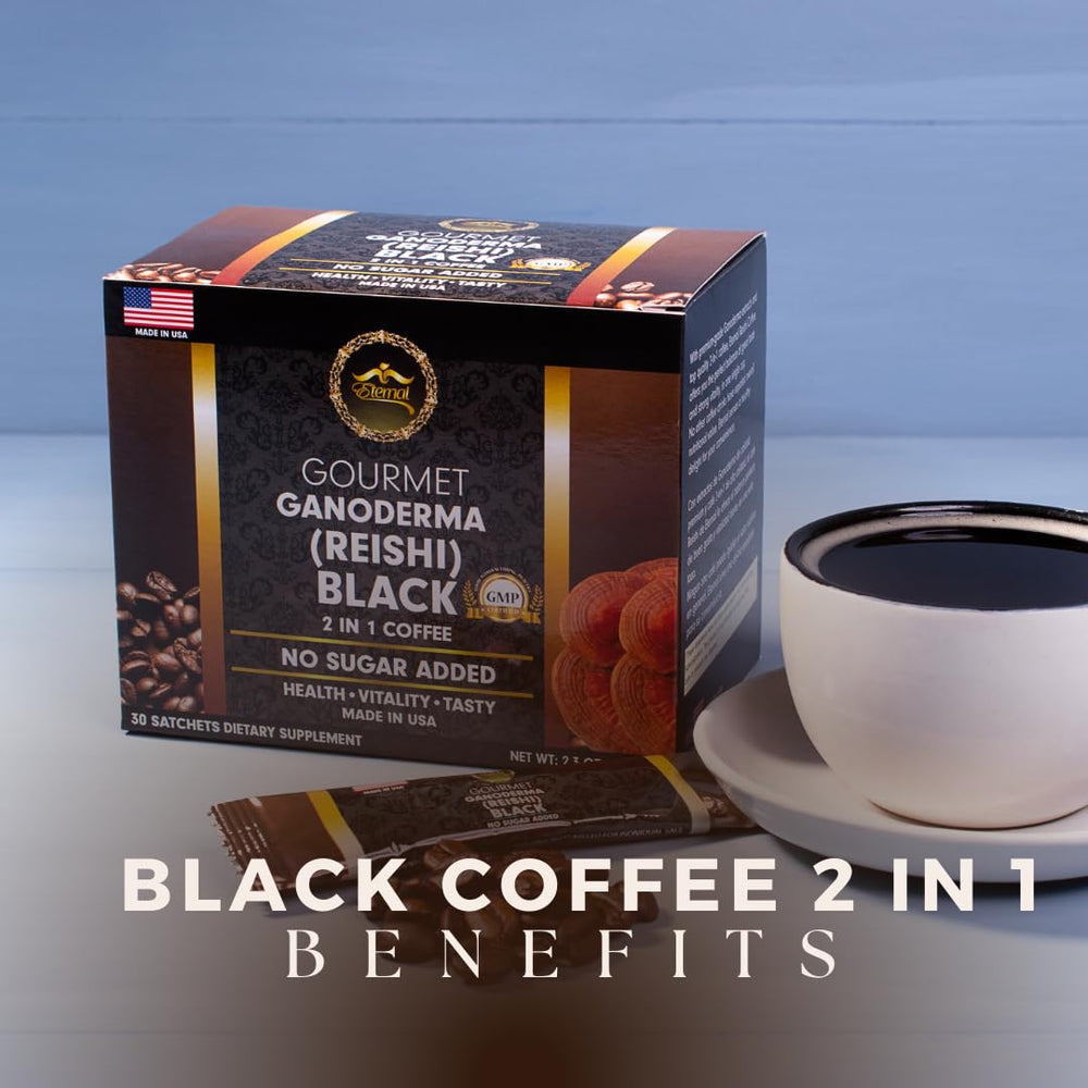 Eternal Spirit Beauty Asian Black Coffee Singles flavor profile delivers bold finish.