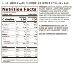 Ethel M Chocolates artisanal coconut caramel center, creamy texture highlighted