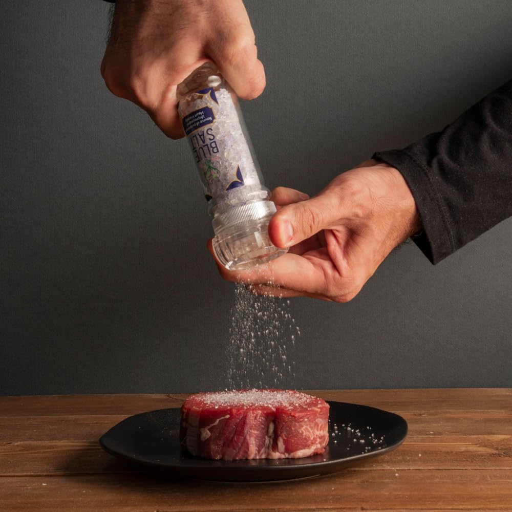 Kosher-certified Eupherbia Blue Salt as a clean kitchen staple.