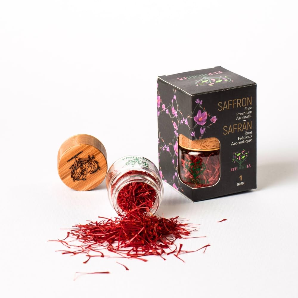 Eupherbia saffron-grade-a-plus-all-red-threads brighten dish color and aroma.