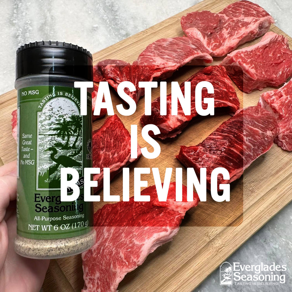Everglades All Purpose Seasoning grilling setup sparks backyard flavor exploration.