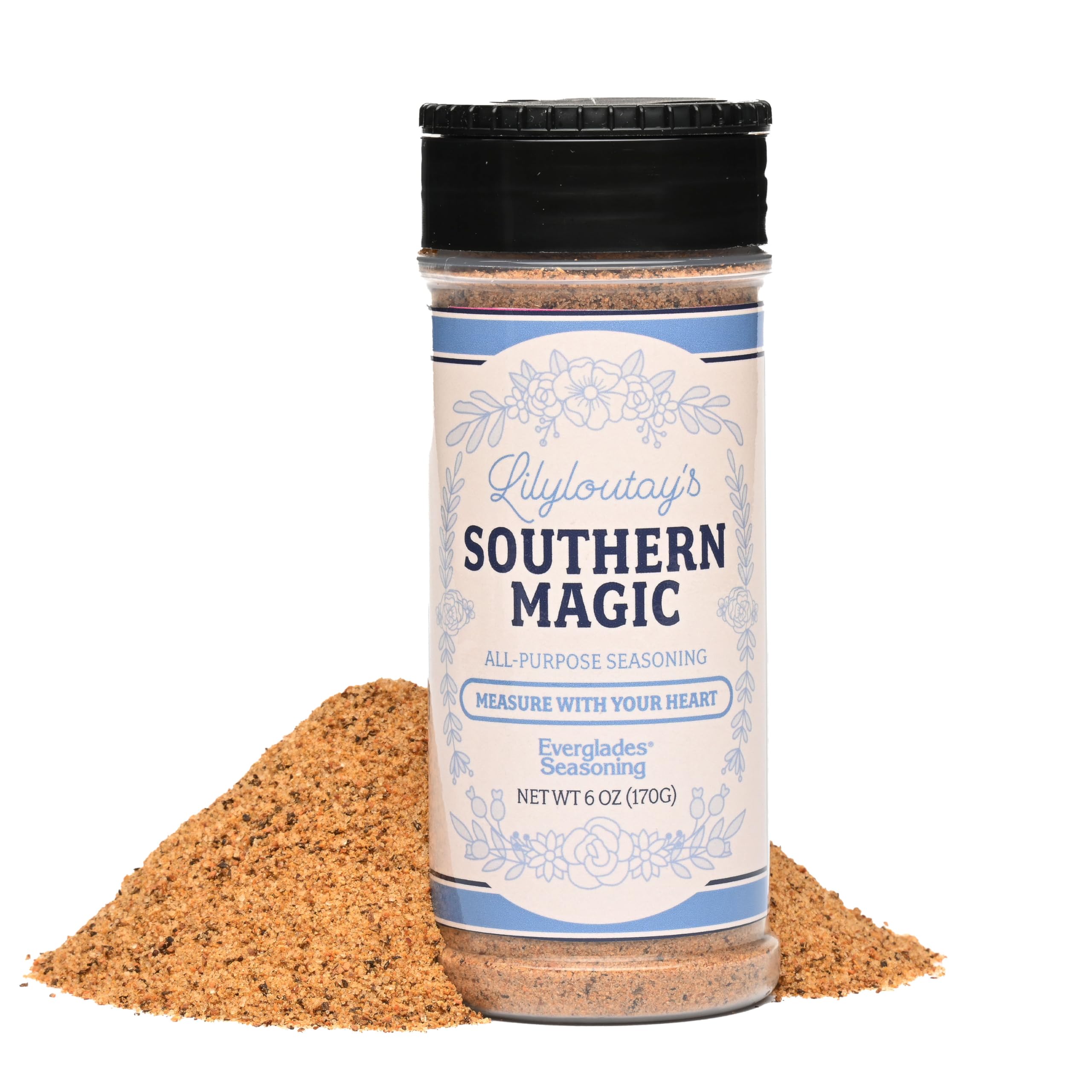 Everglades Lily Lou Tay's Southern Magic bottle front view boosts everyday flavor.