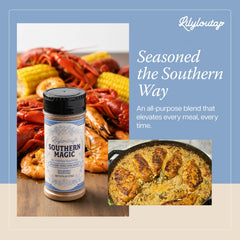 Close-up of Everglades Lily Lou Tay's seasoning label for easy identification.
