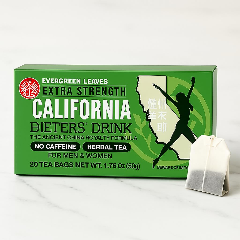 Evergren Leaves California Dieter Tea three-pack boxes displayed for convenient daily use.