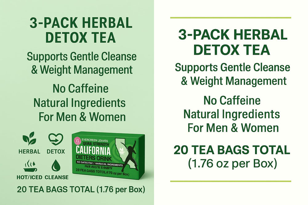 Evergreen Leaves California Dieter Tea aroma hints at a caffeine-free, no-chemical blend.