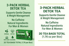 Evergreen Leaves California Dieter Tea aroma hints at a caffeine-free, no-chemical blend.