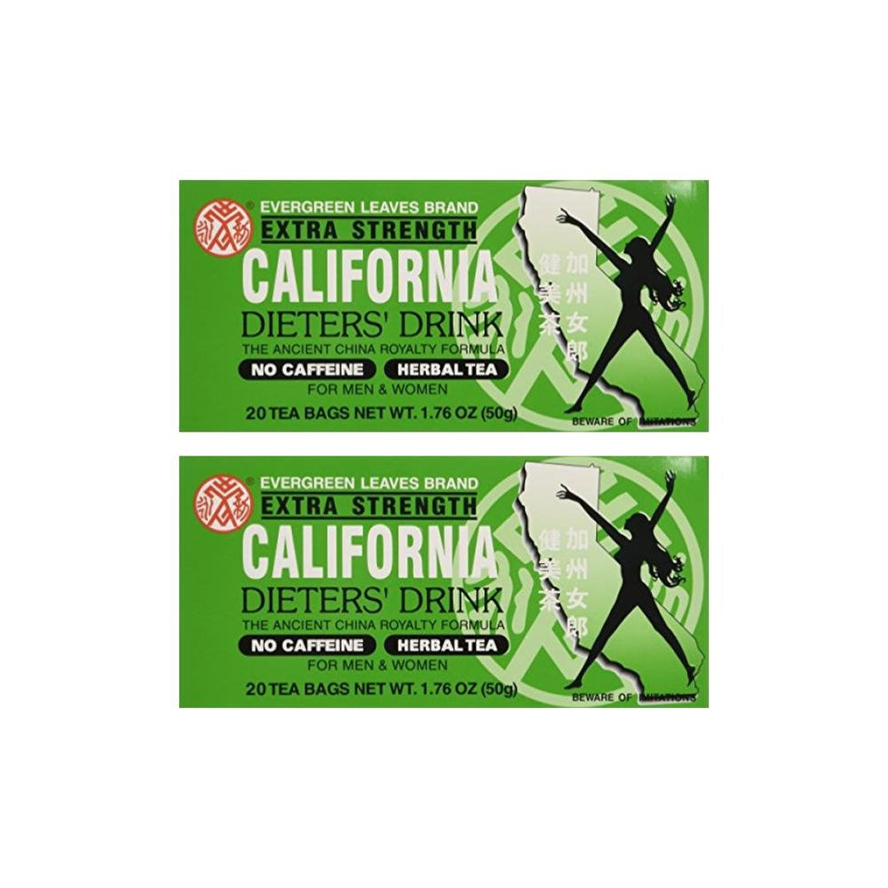 Evergreen Leaves California Dieters' Drink Tea boxes for convenient daily use supporting digestive comfort