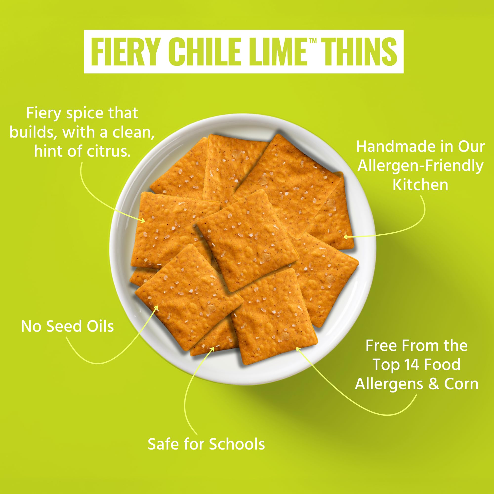 Every Body Eat Allergen-free facility badge on packaging.