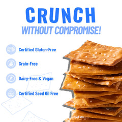 Every Body Eat Snack Pretzel Thins seed-oil-free label signals clean snacking.