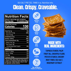 Every Body Eat Snack Thins gluten-free ingredients close-up highlighting clean sourcing.