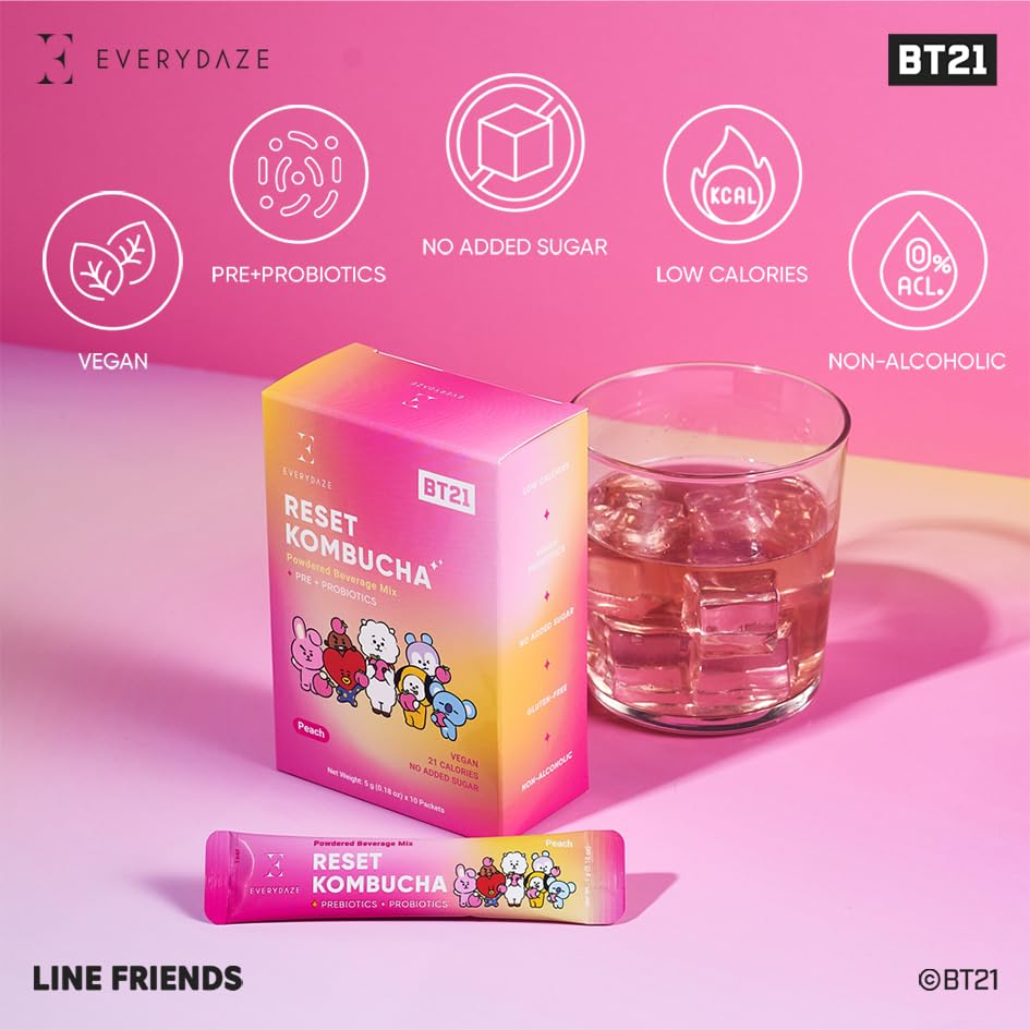 Everydaze BT21 Reset prebiotics and probiotics stick in portable format.