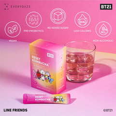 Everydaze BT21 Reset prebiotics and probiotics stick in portable format.
