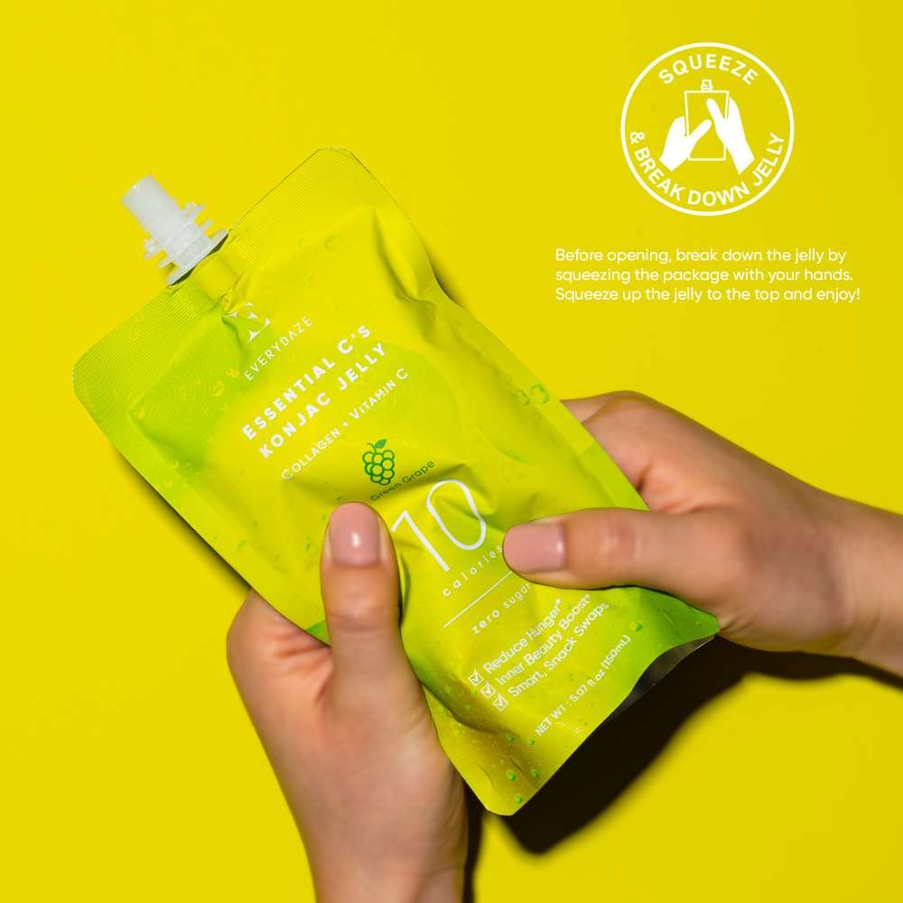 EVERYDAZE travel pouch ready to satisfy cravings on the go anytime.