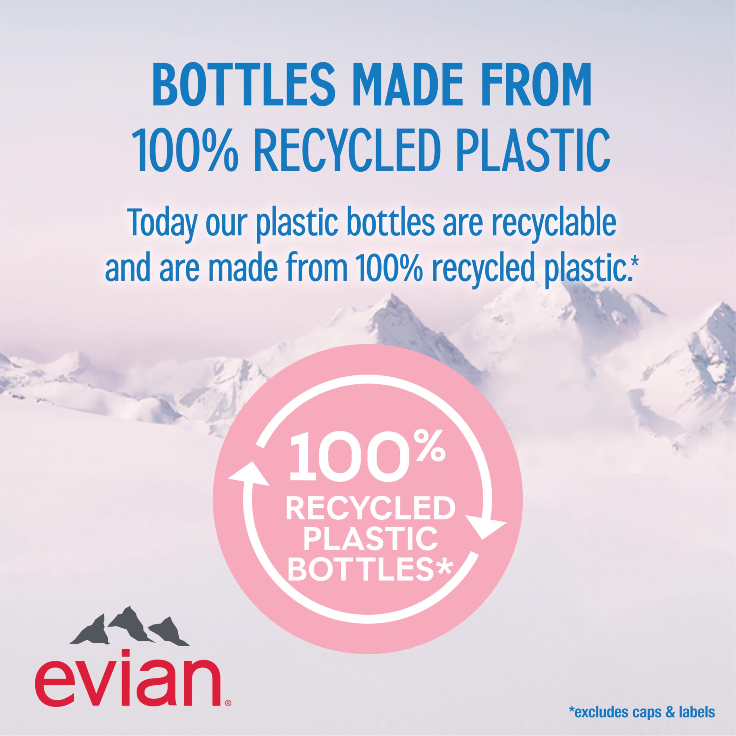 Evian bottle in gym bag supports post-workout hydration.