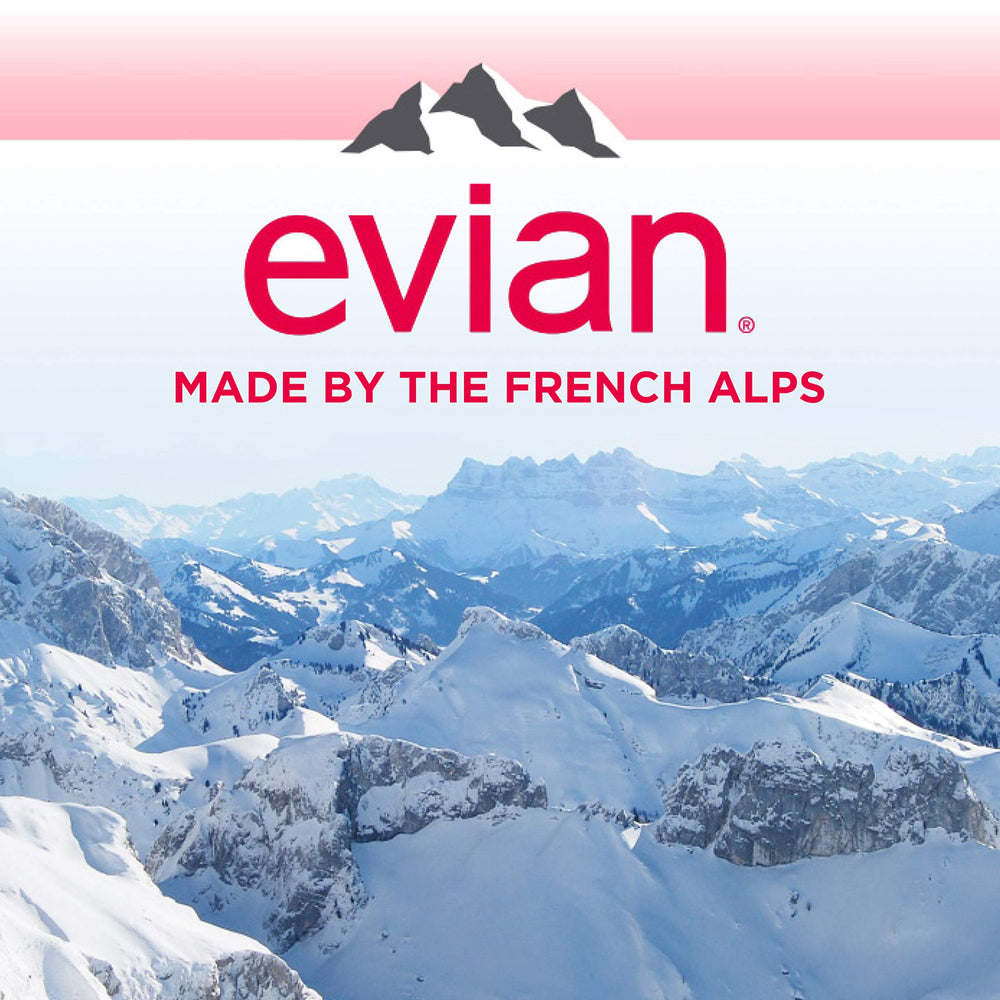 evian packaging highlighting eco-friendly materials and responsible water stewardship
