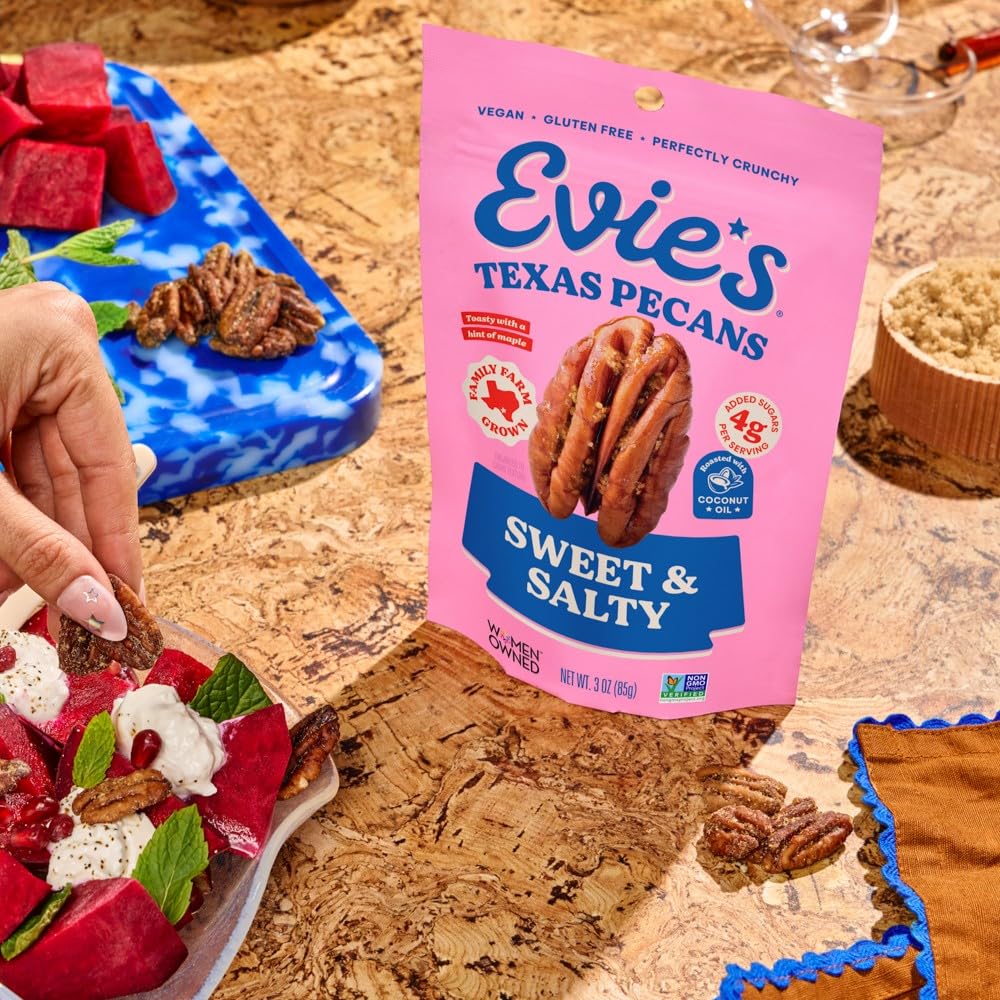 Evie's Pecans gift-ready pack ideal for sharing.