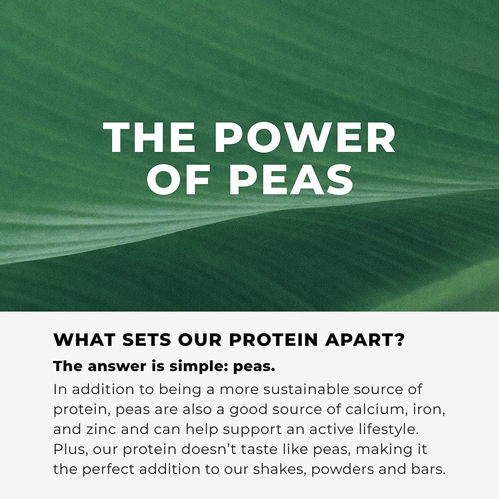 Evolve Protein Powder Classic Chocolate nutrition panel highlights low fat and fiber-rich formula.