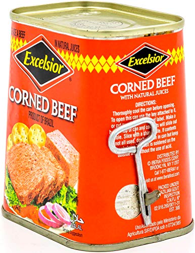 EXCELSIOR corned beef heating-ready portion ideal for fast meals.
