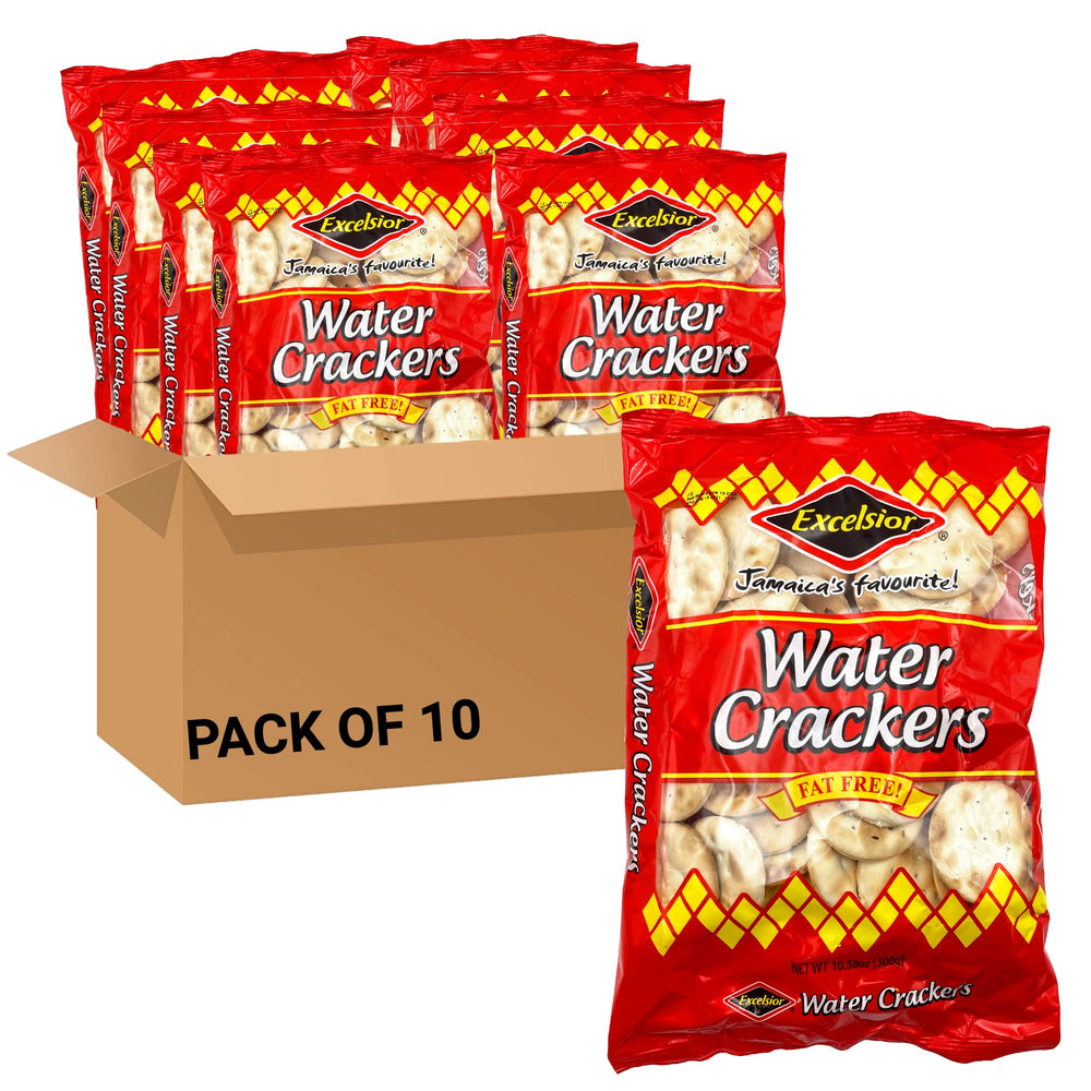 EXCELSIOR Water Crackers classic round mouthfuls, perfect with cheese or spreads.