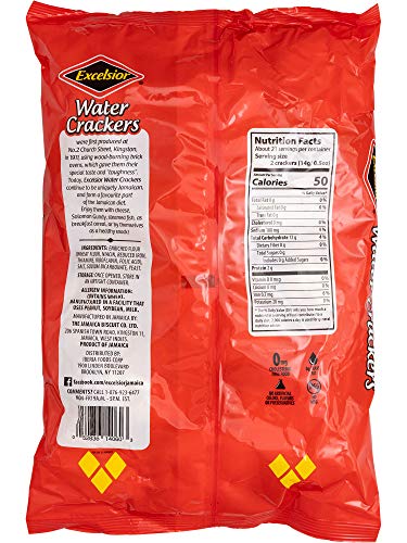 EXCELSIOR Water Crackers baked in wood-burning ovens for authentic texture.