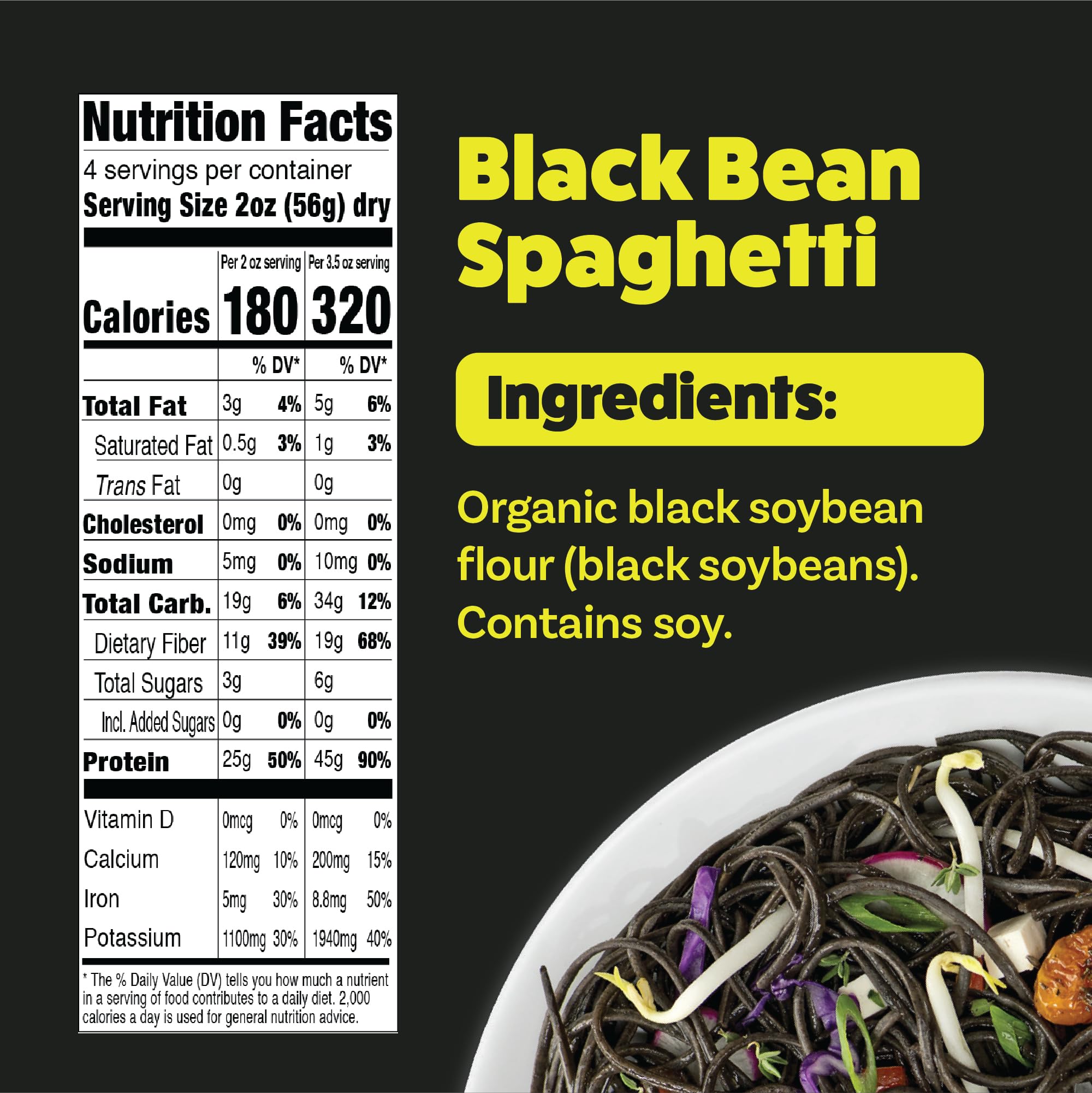 EXPLORE CUISINE Organic Pasta label highlighting organic, non-GMO, vegan benefits.