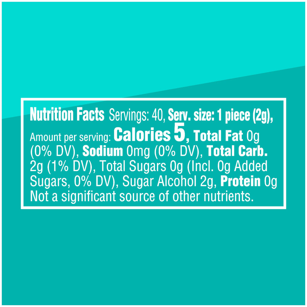 Extra Gum Refreshers Polar Ice chewy center provides lasting minty freshness after lunch.
