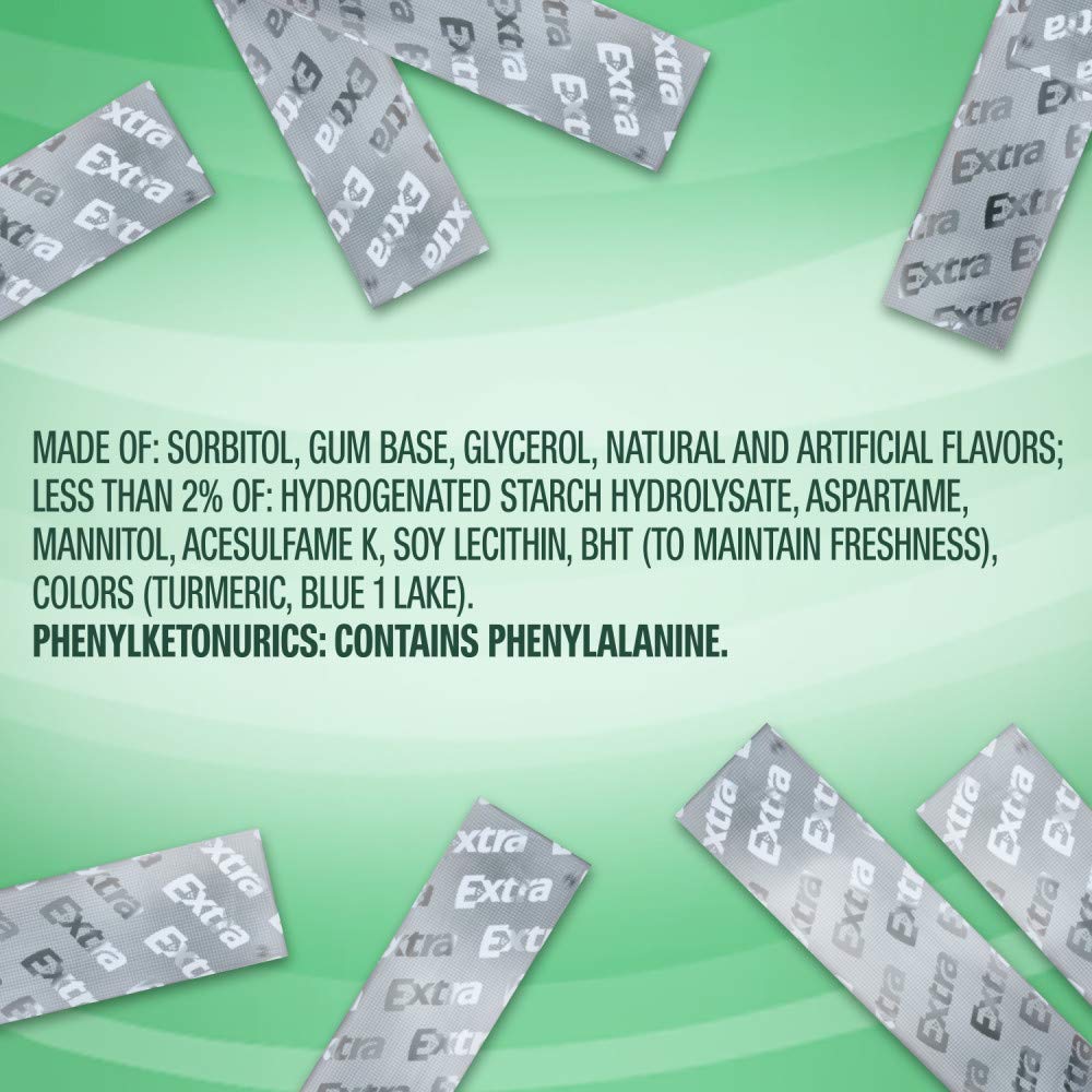 Travel-ready Extra spearmint pack tucked into a carry-on for on-the-go minty moments.
