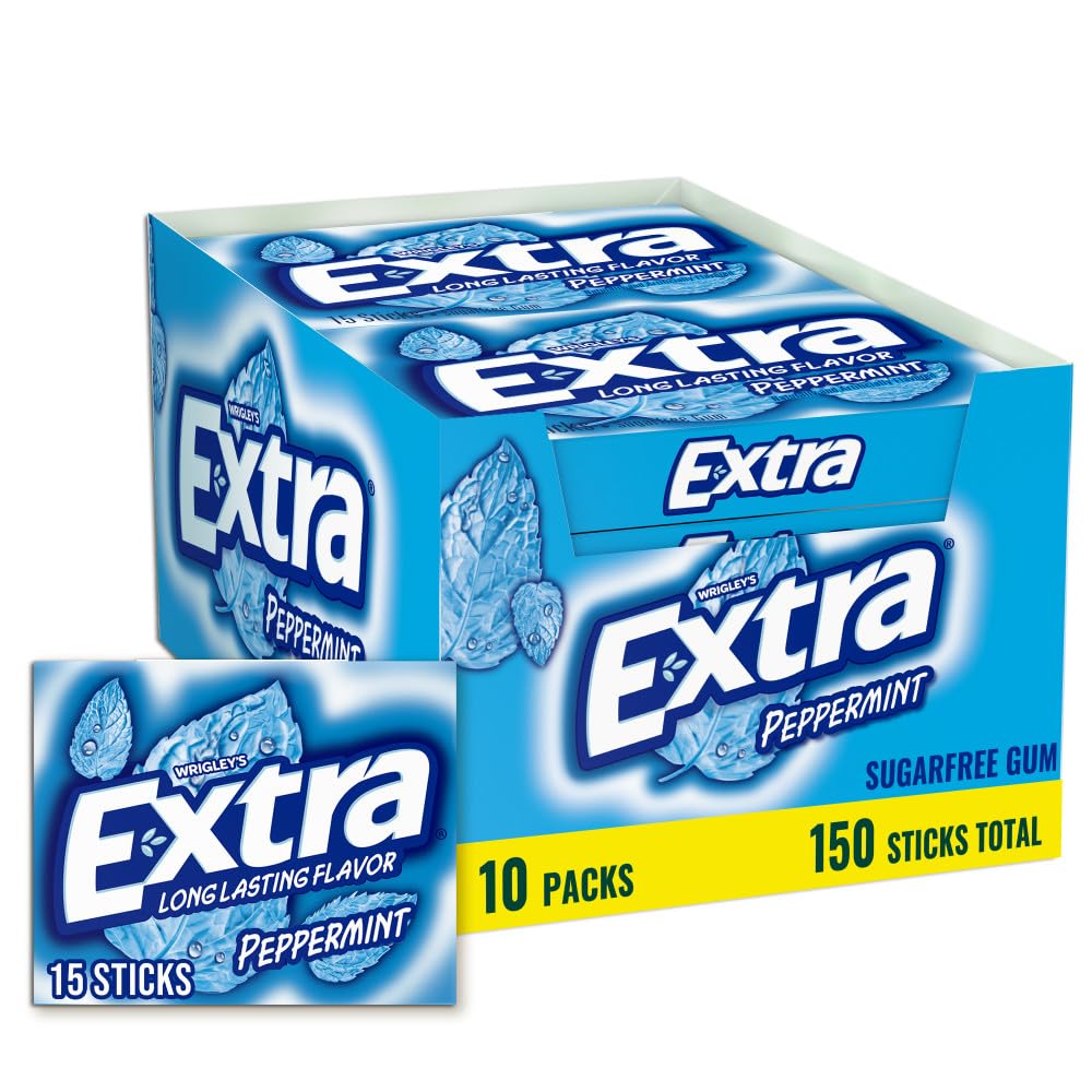 Extra Peppermint Gum bulk packaging shown for bulk gifting and sharing
