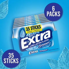 EXTRA Peppermint gum scene with multiple packs for sharing on trips.
