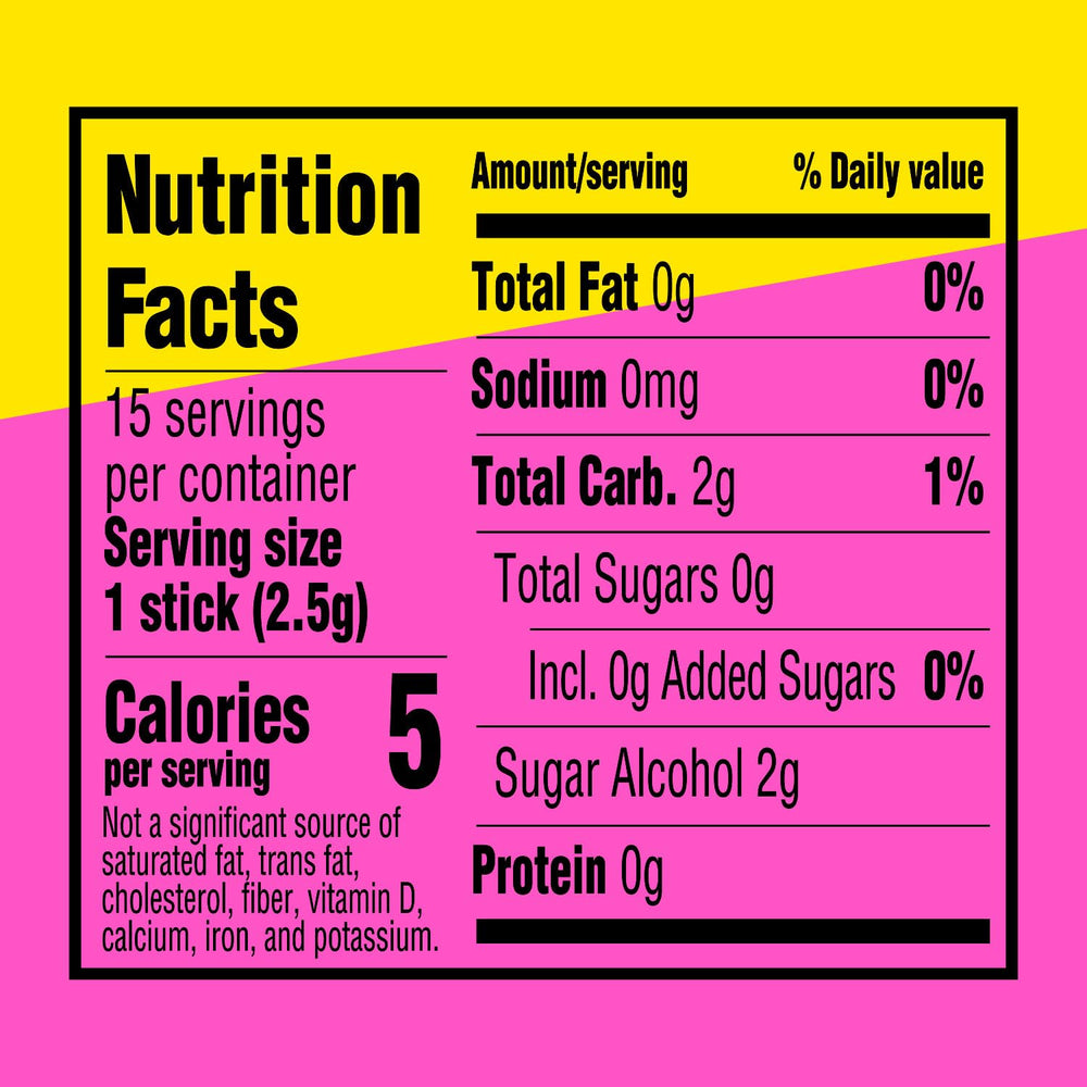 Extra Pink Lemonade gum bulk inner pack emphasizes long-lasting supply for on-the-go freshness.