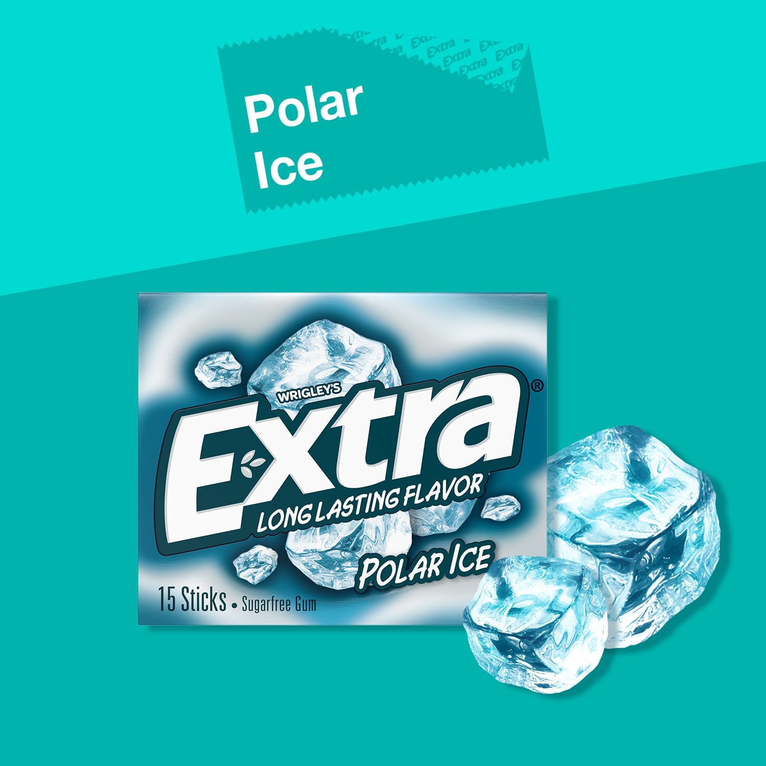 Extra Polar Ice gum bulk collection shown for sharing.