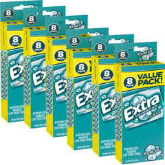 Extra Polar Ice gum pack of 6 boxes for long-lasting mint freshness.