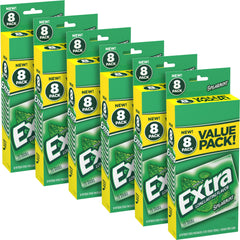 Extra Spearmint Gum bulk pack opened with 48 individual packs.