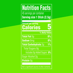Open 15-stick pack showing travel-friendly mint flavor.
